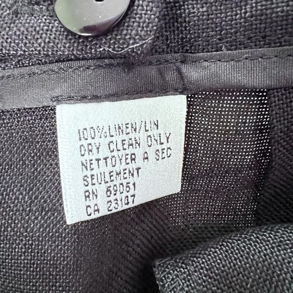 NWT Vintage Deadstock Talbot Irish Linen Straight Leg Trousers Womens Sz 12 P - Picture 7 of 10